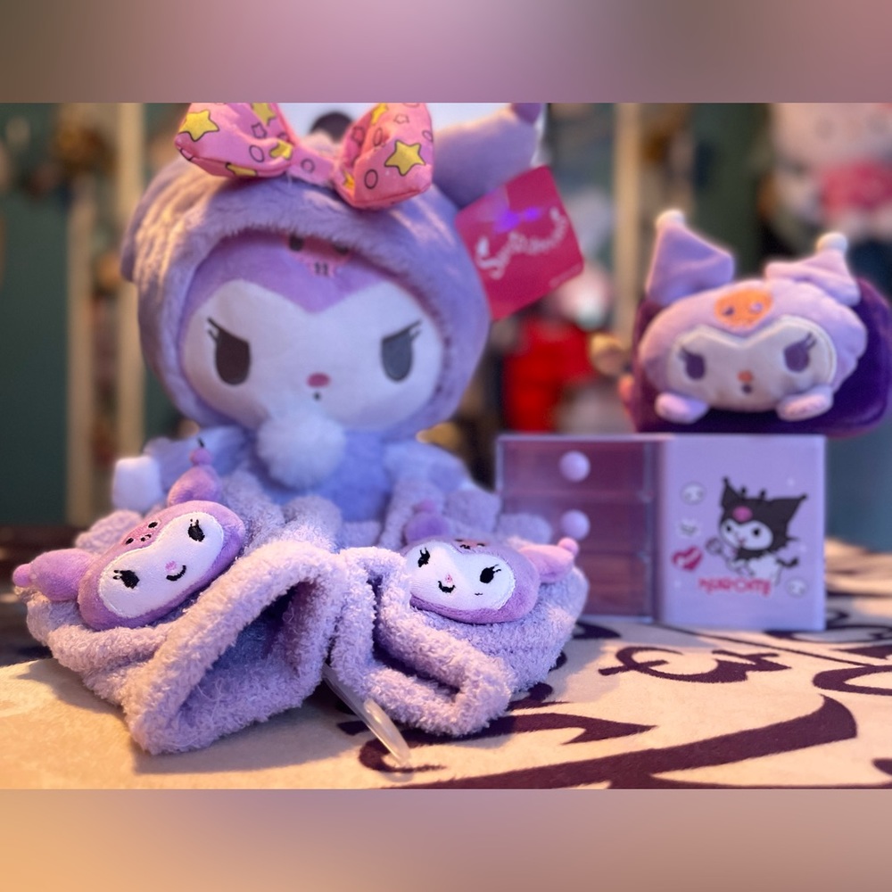 New kuromi set plushi,gloves